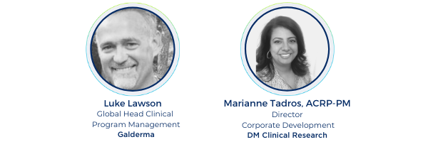 Covid 19 webinar panelists trial interactive transperfect galderma clinical research DM