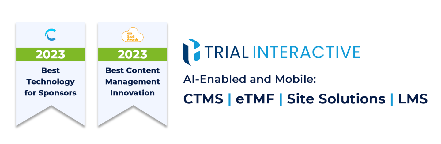 Trial Interactive AI-enabled and Mobile solutions, best technology for clinical sponsors, eTMF, site solutions, CTMS, LMS solutions