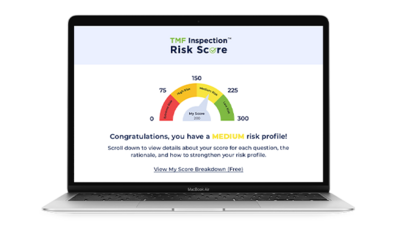 inspection risk dial with medium risk