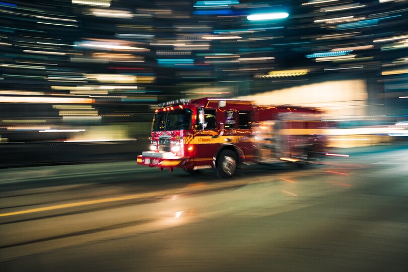 fire truck straight zoomin'